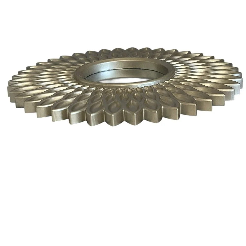 Starburst Sunflower Mirrors Wall Art Decor Set Plastic Gold 10
